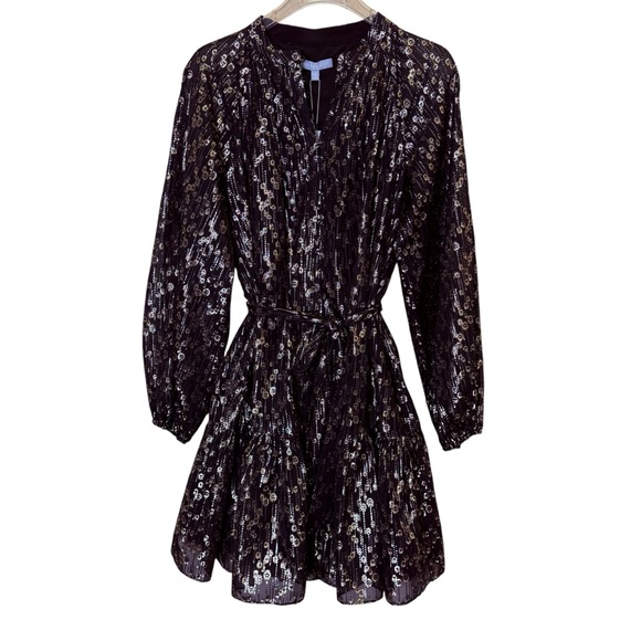 ANTONIO MELANI Dresses & Skirts - NWT Women’s ANTONIO MELANI Black/Gold Metallic Mini Dress Sz 12